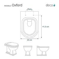 Assento Sanitário Poliester Oxford Cinza Para Vaso Deca - 5