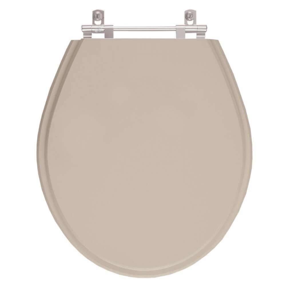 Assento Sanitario Poliester Ravena Bege Saara Para Vaso Deca - 1