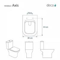 Assento Sanitário Acrílico Axis Branco Para Vaso Deca - 5