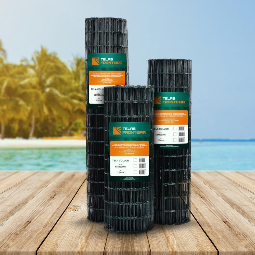 Tela Cerca Jardim Revestida Verde 1,0m X 10m - Fronteira - 4