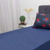Jogo De Cama Solteiro 2 Pçs Homem-aranha 70% Algodão 30% Poliéster Spider Talke Blue - 2