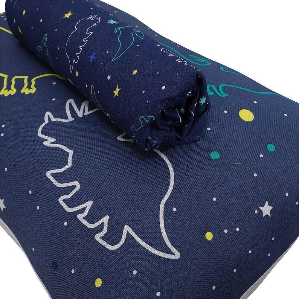 Jogo De Cama Solteiro 2 Pçs Joy 70% Algodão 30% Poliéster Dinossauros - 4