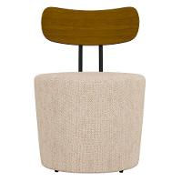 Kit 2 Poltronas Decorativas Redondas 53cm Le Moon M22 Linho Cru - Mpozenato - 3