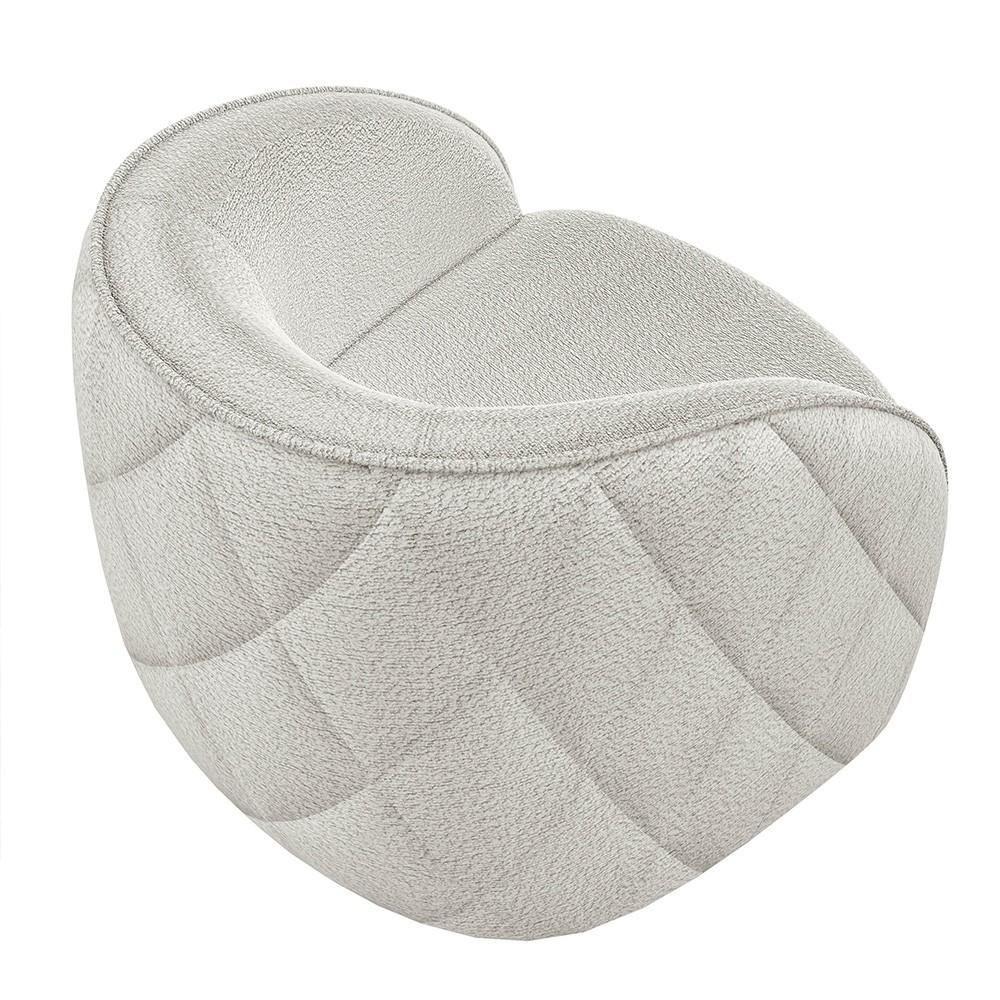 Kit 2 Poltronas Decorativa Para Sala 90cm Tressê Zion M22 Boucle Branco - Mpozenato - 7