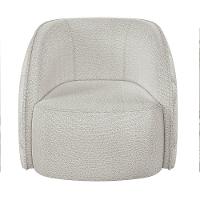 Kit 2 Poltronas Decorativa Para Sala 90cm Tressê Zion M22 Boucle Branco - Mpozenato - 5