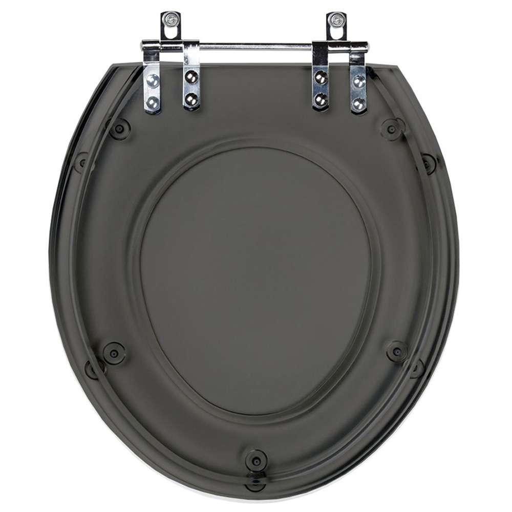 Tampa De Vaso Poliéster Avalon Fumê Transparente Para Louça Ideal Standard - 1