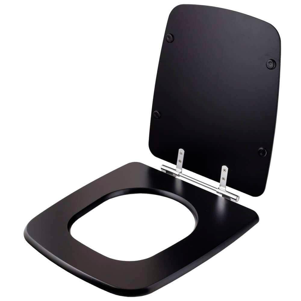 Tampa De Vaso Boss Matte Black Preto Fosco Para Bacia Incepa 6lpf - 2