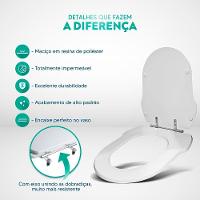 Assento Sanitário Poliester Hampton Biscuit (bege Claro) Para Vaso Incepa - 6