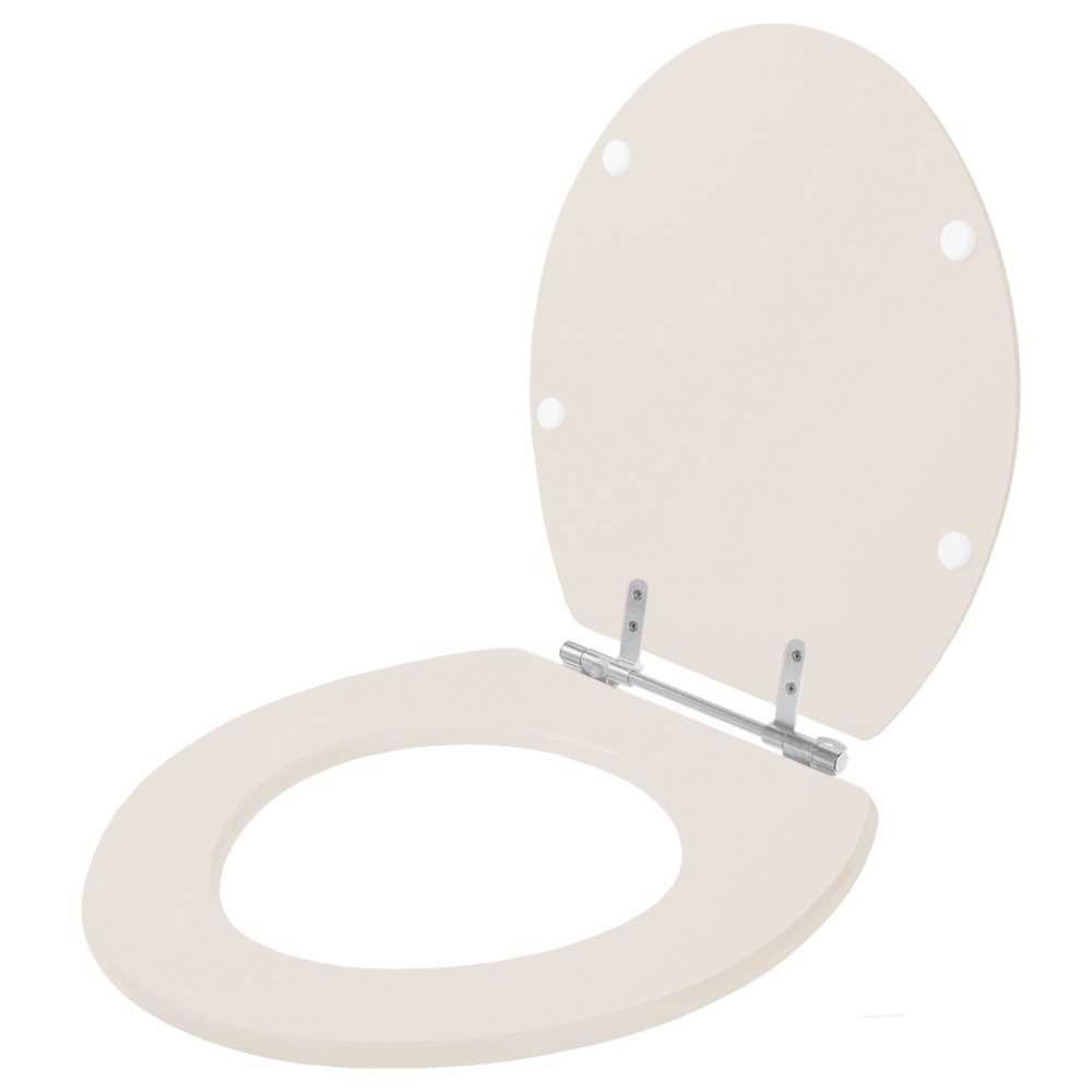 Assento Sanitário Convencional Oval Visone Para Vaso Ideal Standard Com Ferragem Dourada - 2