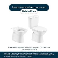 Assento Sanitário Debba Square Branco Para Vaso Roca