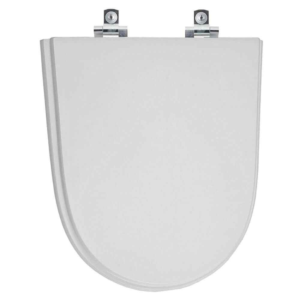 Assento Sanitário Com Fechamento Lento Century Cinza Real Para Vaso Deca - 1