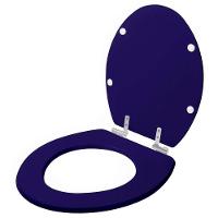 Assento Sanitário Com Fechamento Lento Convencional Oval Cobalto Para Vaso Ideal Standard - 2