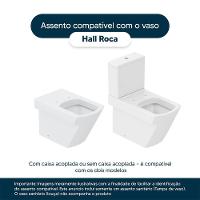Tampa De Vaso Hall Branco Para Bacia Roca