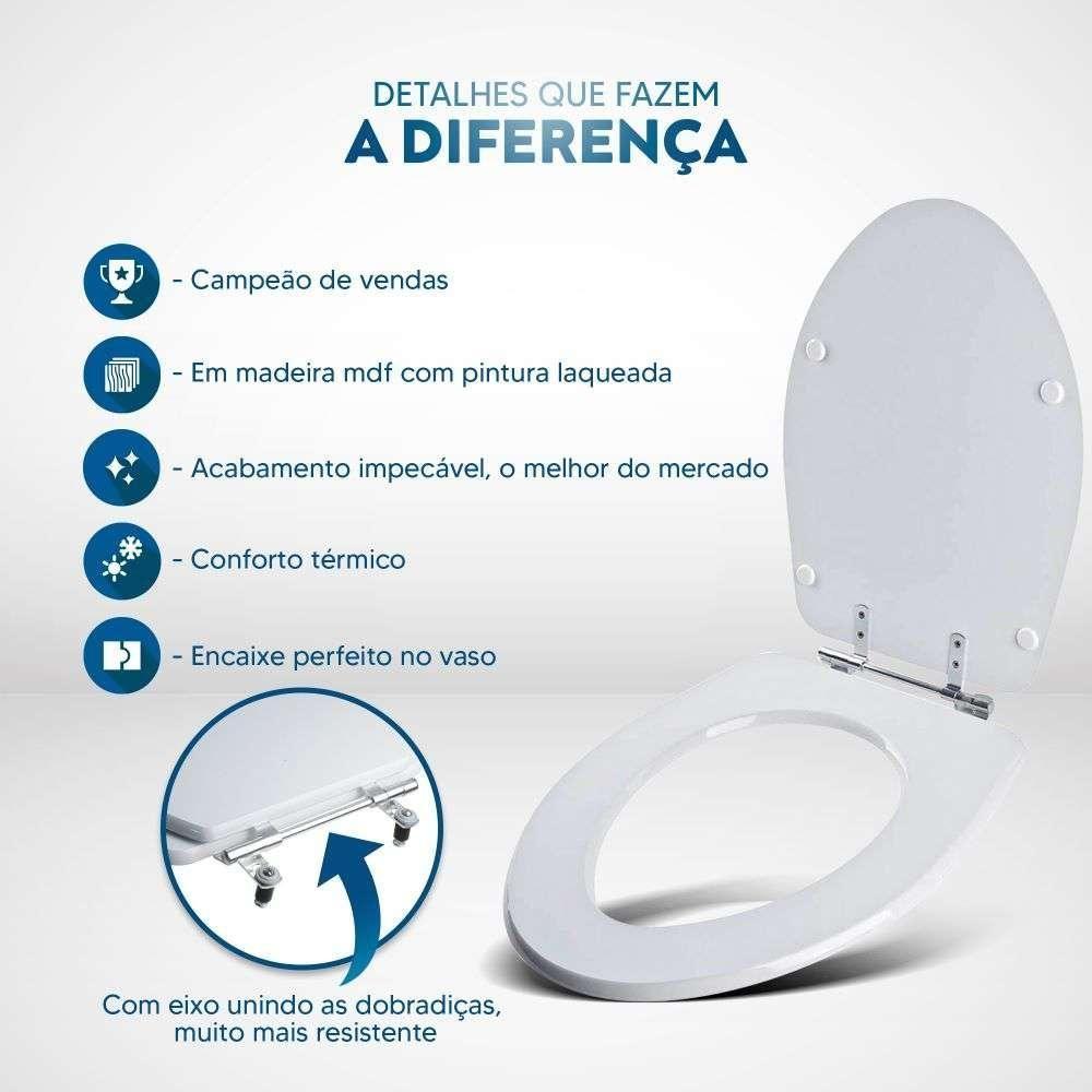 Assento Sanitário Absolute Preto Para Vaso Ideal Standard - 3