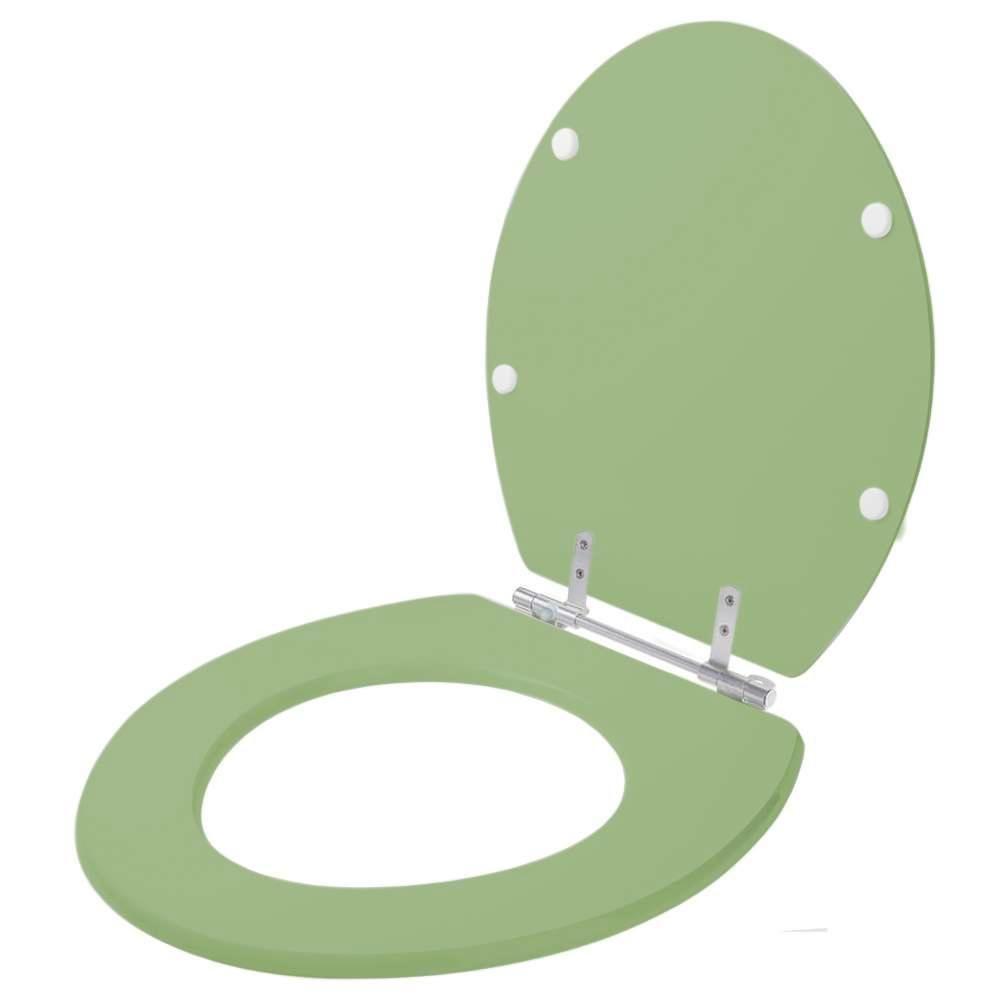 Assento Sanitario Poliéster Convencional Oval Verde Malva Para Vaso Deca - 2