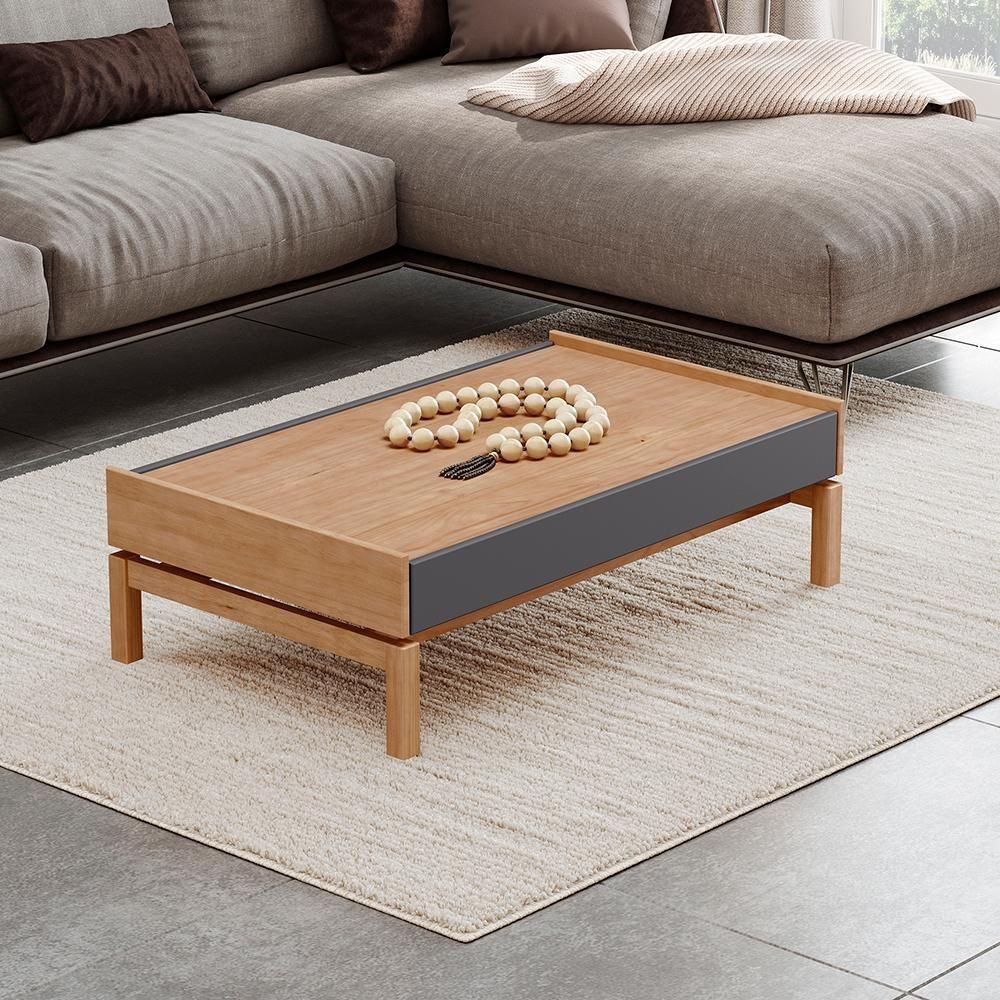 Mesa De Centro 1 Gaveta 100 Cm 2151 Tauari Concret Milani Store - 6