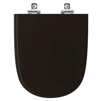 Assento Sanitário Soft Close Ezedra Preto Para Vaso Ideal Standard