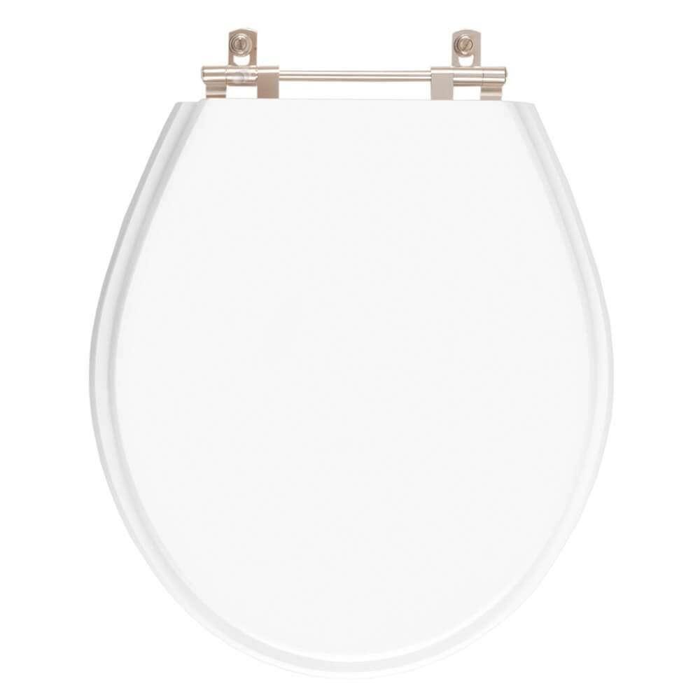 Assento Sanitário Poliéster Carina Branco Para Vaso Ideal Standard - 1