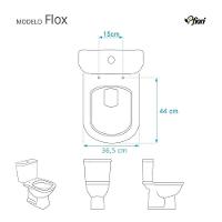 Assento Sanitário Poliéster Antimicrobiano Flox Branco Para Vaso Fiori