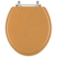 Assento Sanitário Poliester Saveiro Amarelo Terra Para Vaso Celite - 1