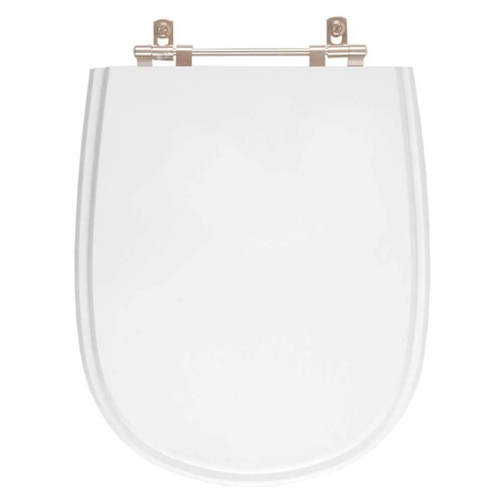 Assento Sanitário Poliester Paris Neve (branco) Para Vaso Ideal Standard - 1