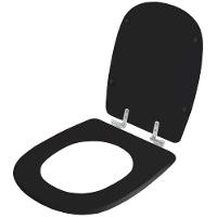 Assento Sanitário Soft Close Donna Preto Para Vaso Santamarina - 5