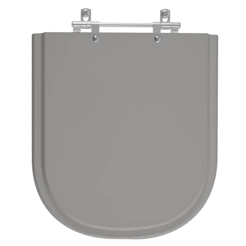 Assento Sanitário Poliester Vogue Plus Cinza Vip (cinza Escuro) Para Vaso Deca - 1