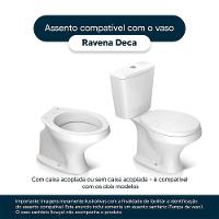 Assento Sanitário Poliester Ravena Amendoa Para Vaso Deca