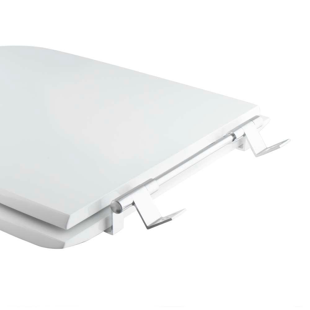 Assento Sanitário Poliester Antibacteriano Tivoli Neve (branco) Para Vaso Ideal Standard - 6