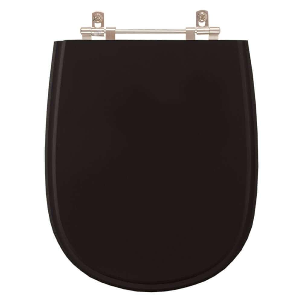 Assento Sanitário Paris Preto Para Vaso Ideal Standard - 1