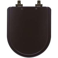 Assento Sanitário Mdf Soft Close Duna Marrom Fosco Para Vaso Deca Com Ferragem Marrom - 1