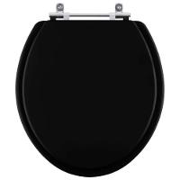 Assento Sanitário Laqueado Loren Way Preto Para Vaso Lorenzetti - 1