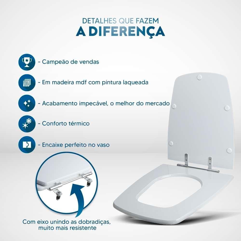 Assento Sanitário Aero Bone (bege Claro) Para Vaso Ideal Standard - 3