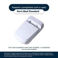 Assento Sanitário Aero Bone (bege Claro) Para Vaso Ideal Standard