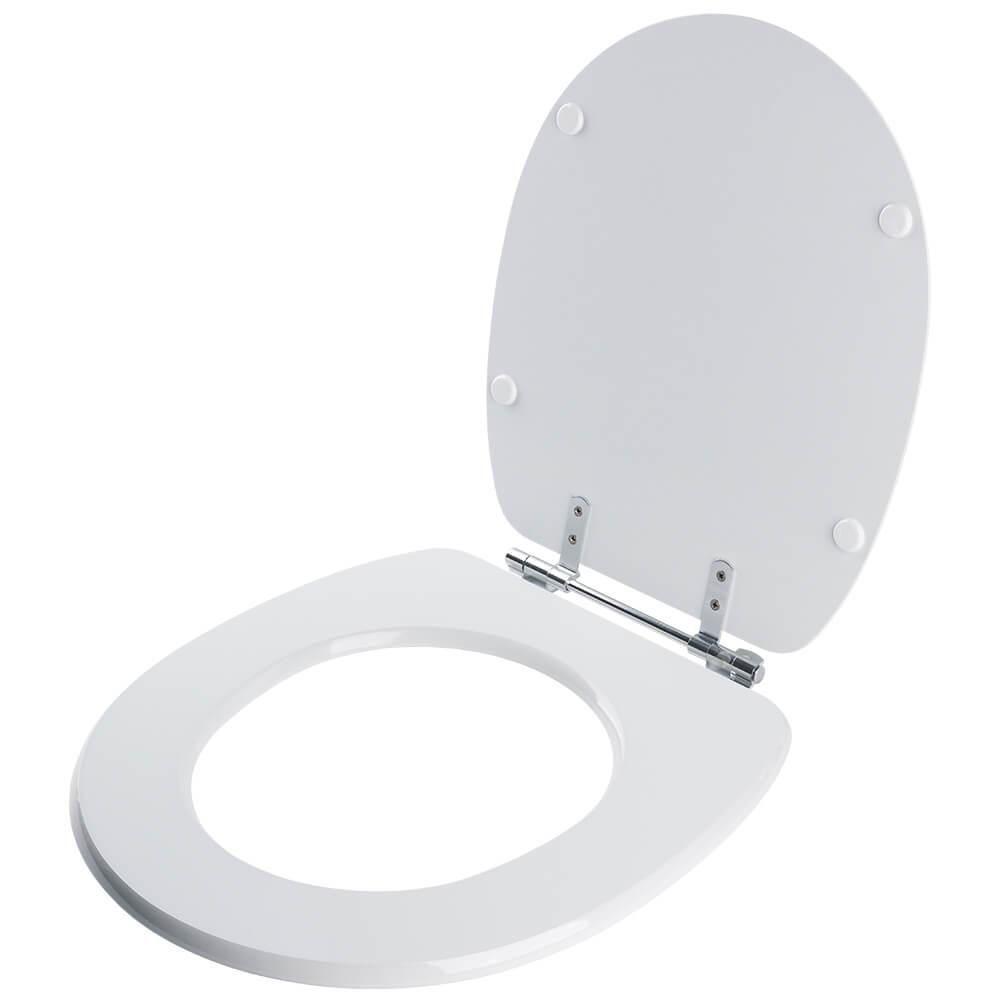 Assento Sanitário Acrílico Aspen Branco Para Vaso Deca - 2