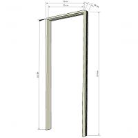 Jogo Batente Ecológico Fingado 09 - Cabeceira 70 X 214 X 09 - Hale