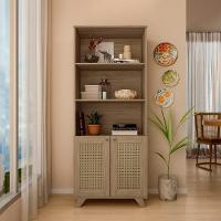 Estante 2 Portas 3 Nichos 172x70 4709 Carvalho Arly - 2