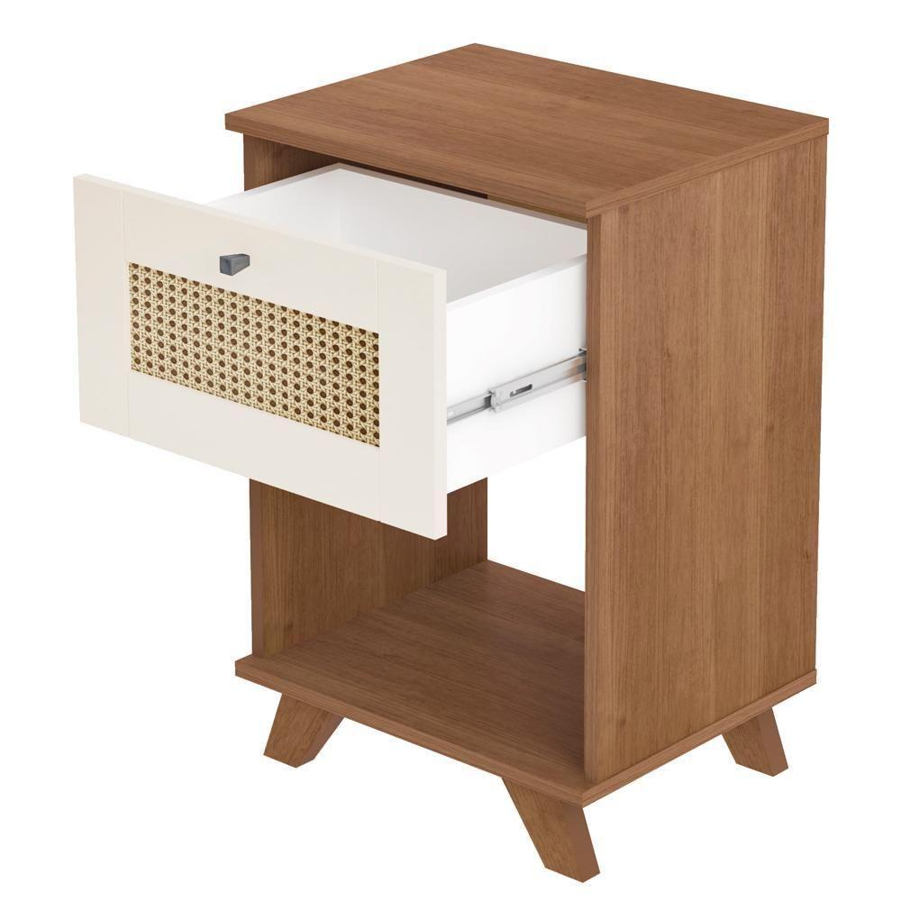 Mesa De Apoio 1 Gaveta 64 Cm 4673 Cinamomo Off White Arly - 2