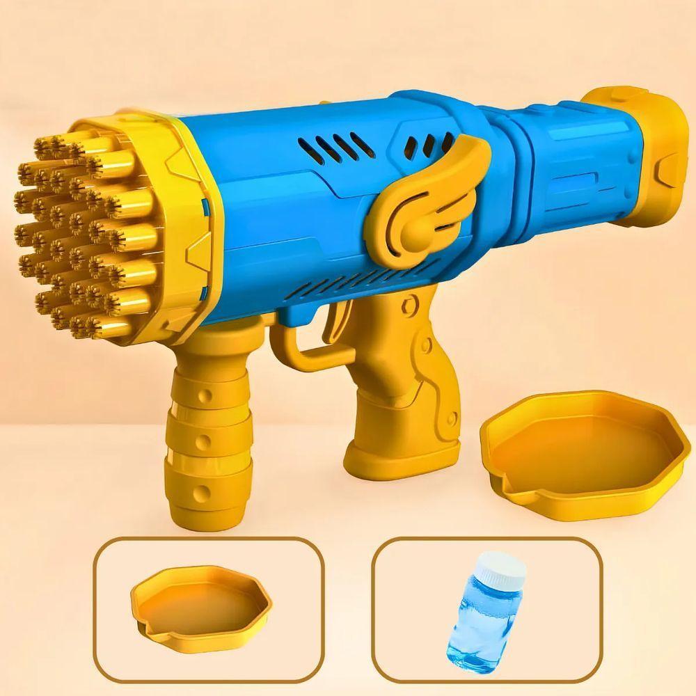 Brinquedo Lança Bola De Sabão Automática Pistola De Bolhas Ideal Para Trazer Alegria e Entretenimento - 8