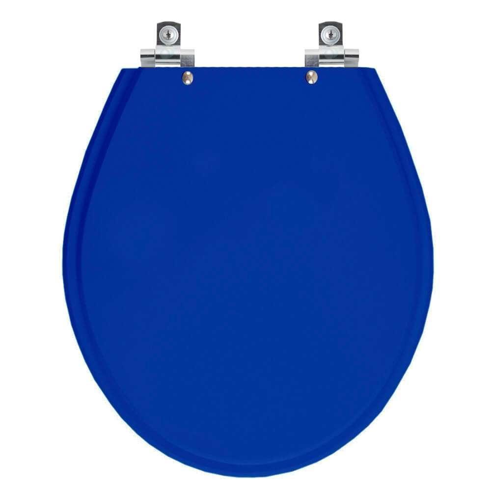 Assento Sanitário Soft Close Ravena Azul Para Vaso Deca - 1