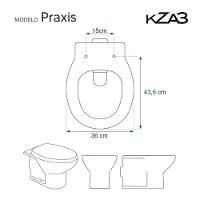 Assento Sanitário Soft Close Praxis Branco Para Vaso Kza3 - 3