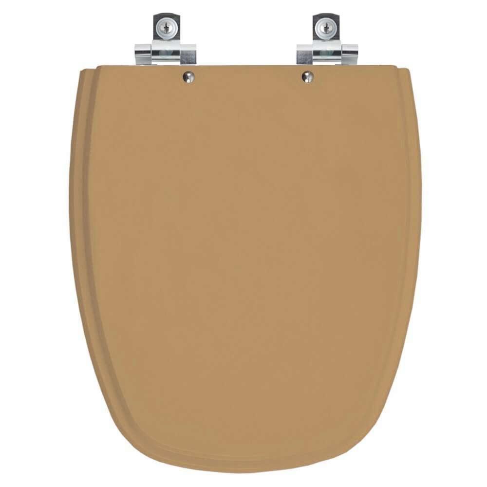 Assento Sanitário Soft Close Monte Carlo Bege Castor Para Vaso Deca - 1