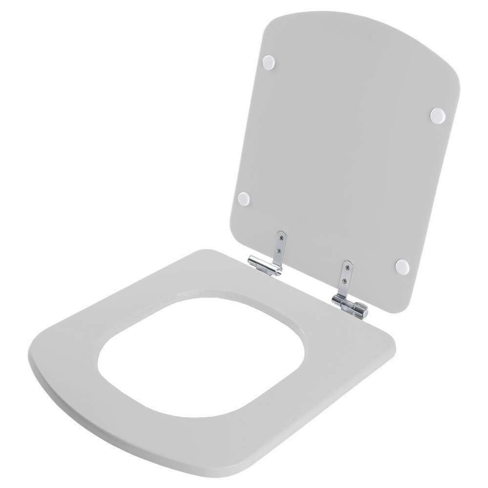 Assento Sanitário Soft Close Lirio Cinza Claro Para Vaso Fiori - 2