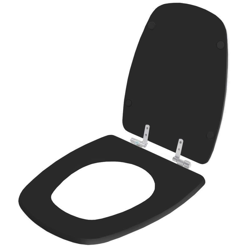 Assento Sanitário Soft Close Venice Preto Para Vaso Belize - 2