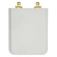 Assento Sanitário Soft Close Square Cinza Platina Para Vaso Incepa Com Ferragem Dourada - 1