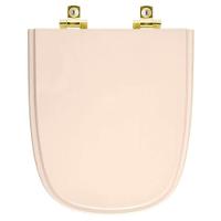 Assento Sanitário Soft Close Ibiza Shell Para Vaso Incepa Com Ferragem Dourada - 1