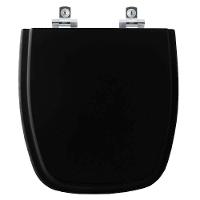 Assento Sanitário Soft Close City Preto Para Vaso Celite - 1