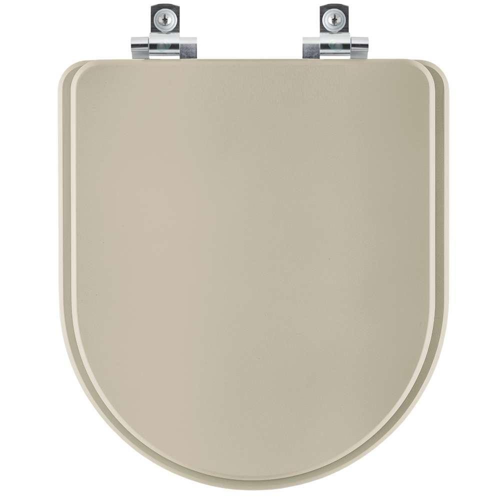Assento Sanitário Soft Close Carrara Bege Saara Para Vaso Deca - 1
