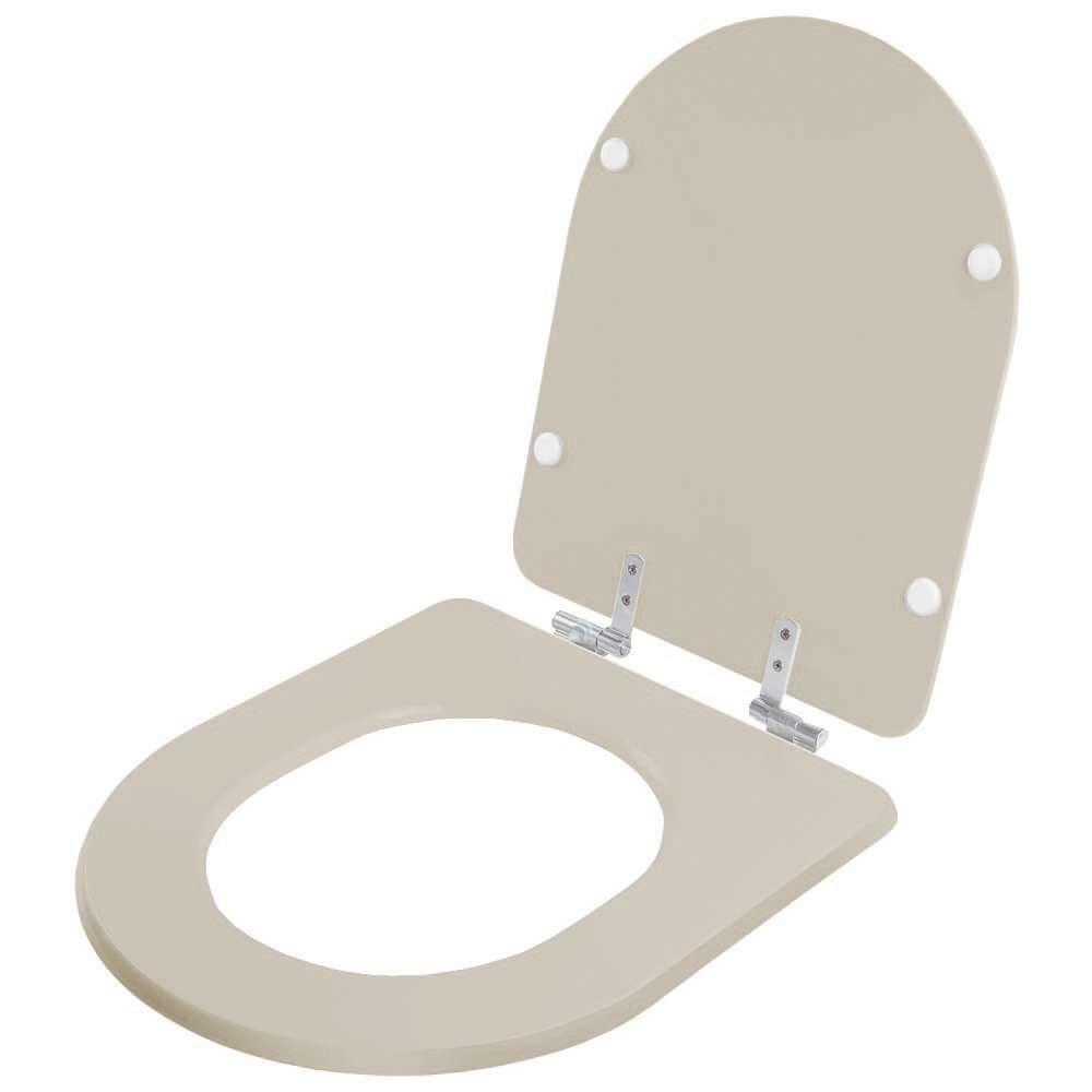 Assento Sanitário Soft Close Carrara Bege Saara Para Vaso Deca - 2