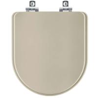 Assento Sanitário Soft Close Carrara Bege Saara Para Vaso Deca - 1